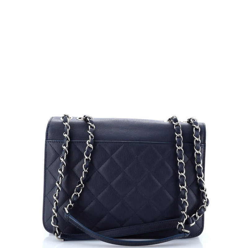 Chanel Cc Box Flap Bag Quilted Calfskin