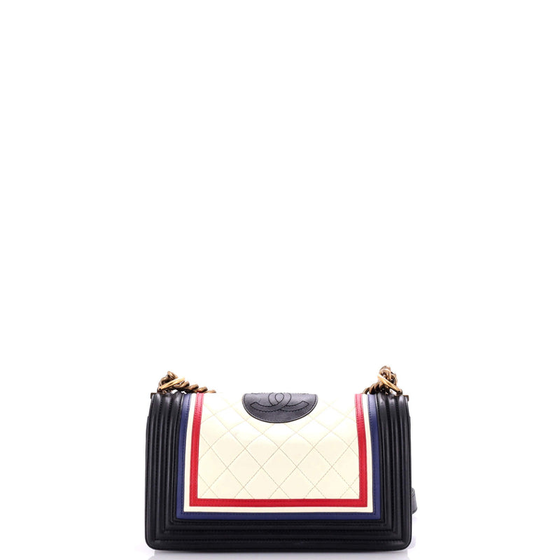 Chanel Crest Boy Flap Bag Quilted