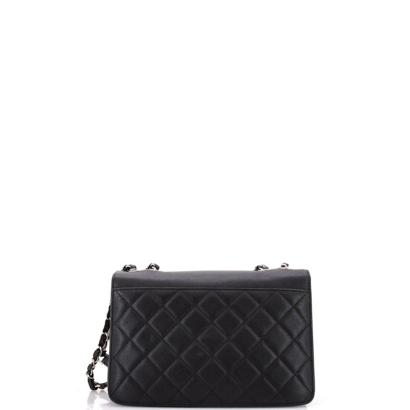 Chanel Cc Box Flap Bag Quilted Calfskin