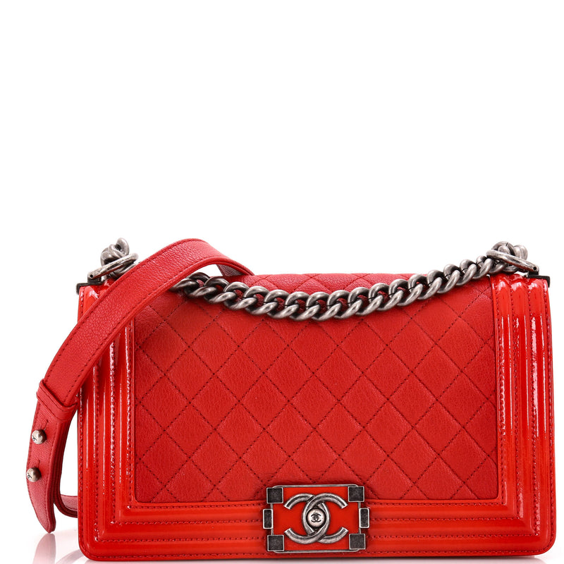 Chanel Boy Flap Bag Quilted Goatskin