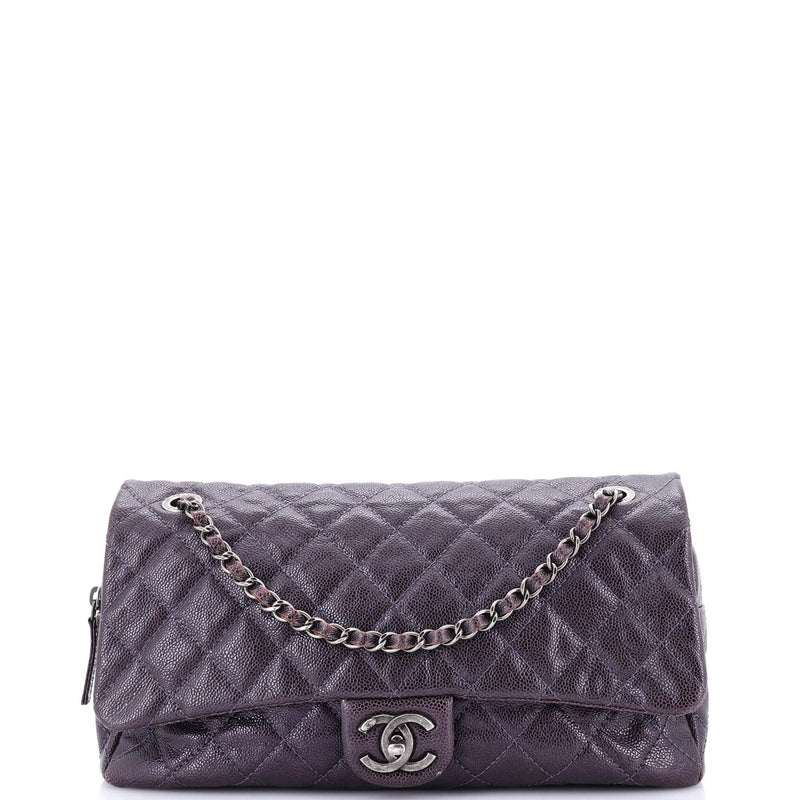 Chanel Easy Flap Bag Quilted Caviar