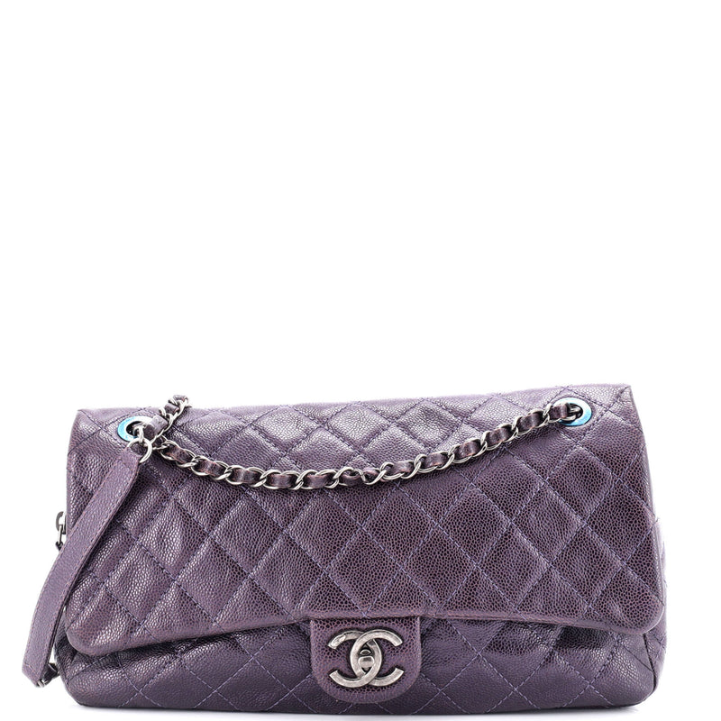 Chanel Easy Flap Bag Quilted Caviar