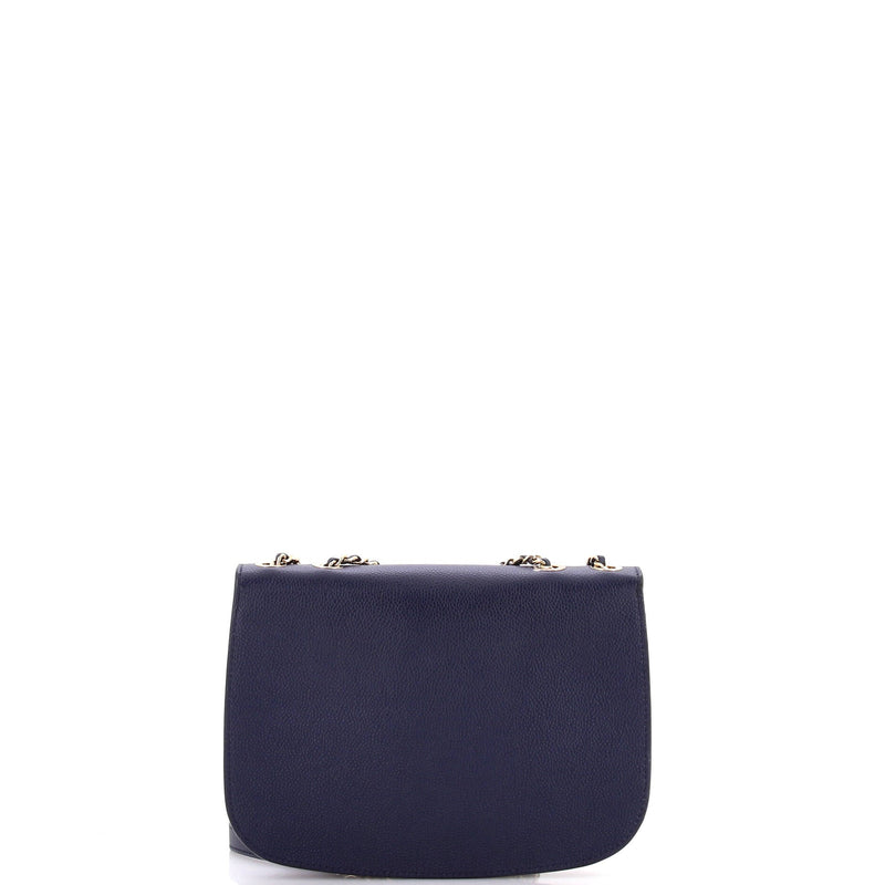 Chanel Curved Cc Flap Messenger Caviar