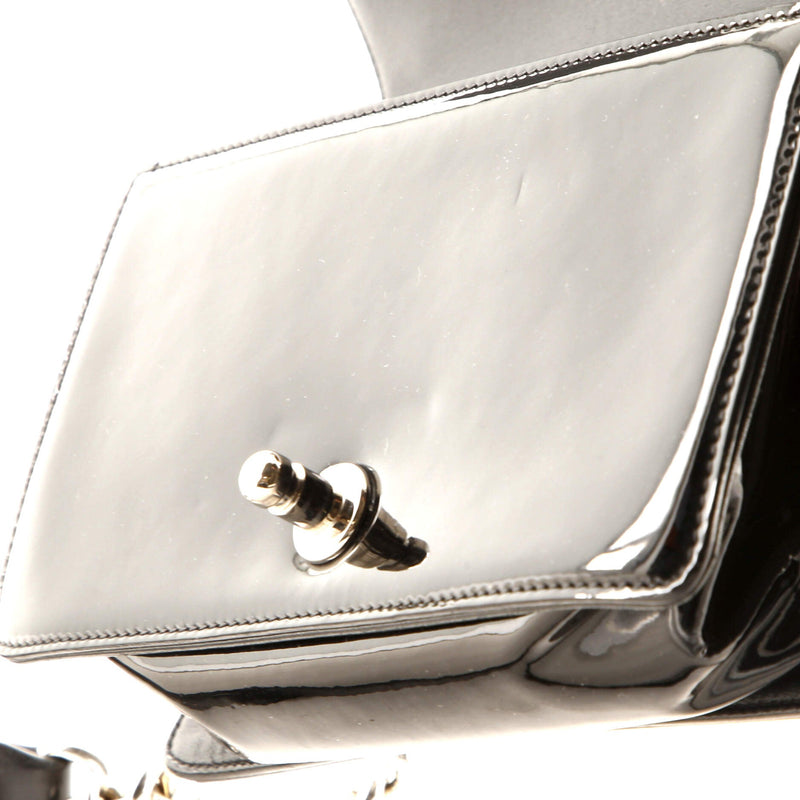 Chanel Boy Flap Bag Chevron Patent With