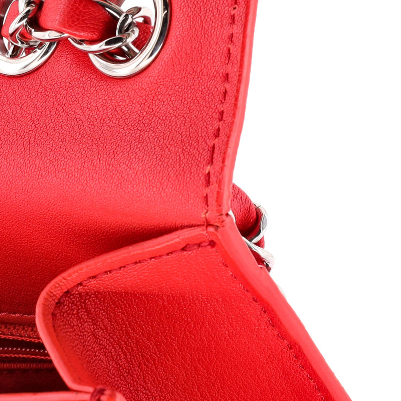 Chanel Cc Box Flap Bag Quilted Calfskin