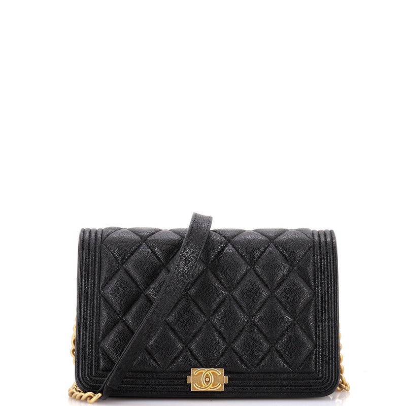 Chanel Boy Wallet On Chain Quilted