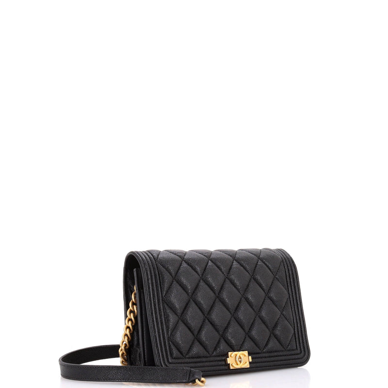 Chanel Boy Wallet On Chain Quilted