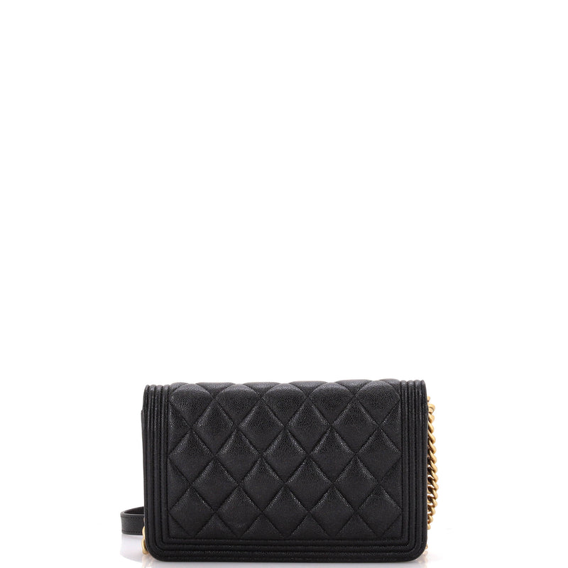 Chanel Boy Wallet On Chain Quilted