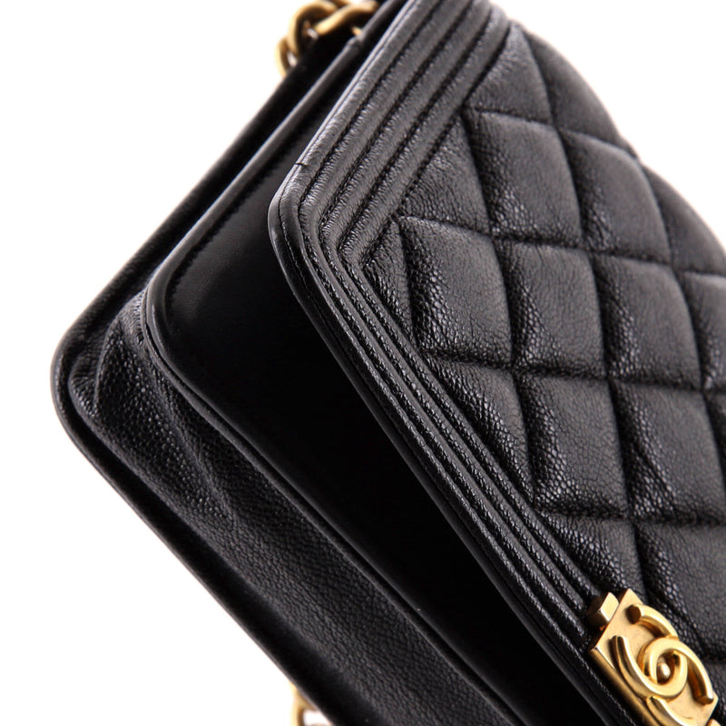 Chanel Boy Wallet On Chain Quilted