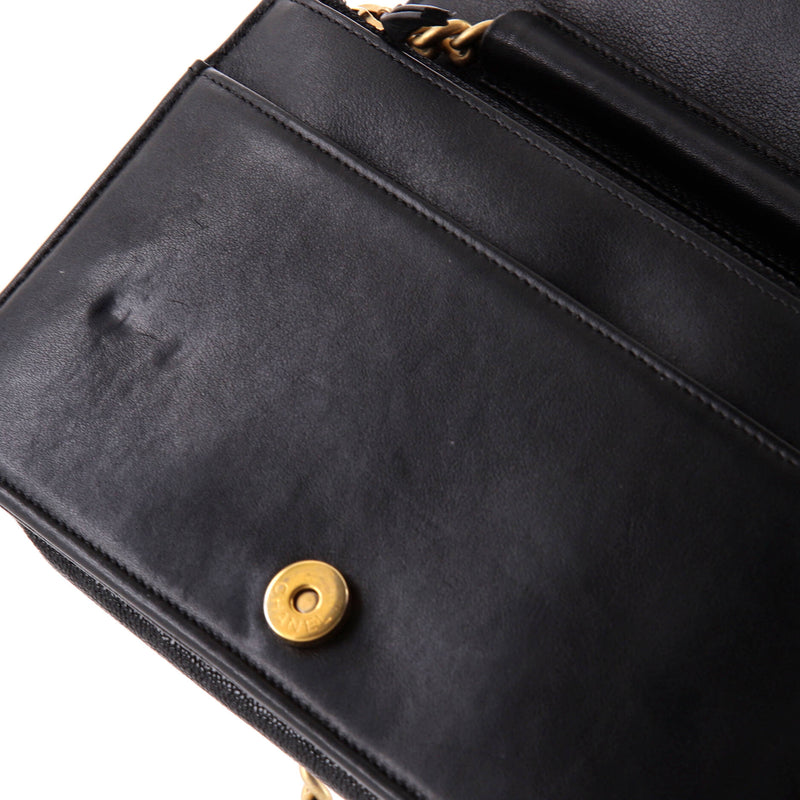 Chanel Boy Wallet On Chain Quilted