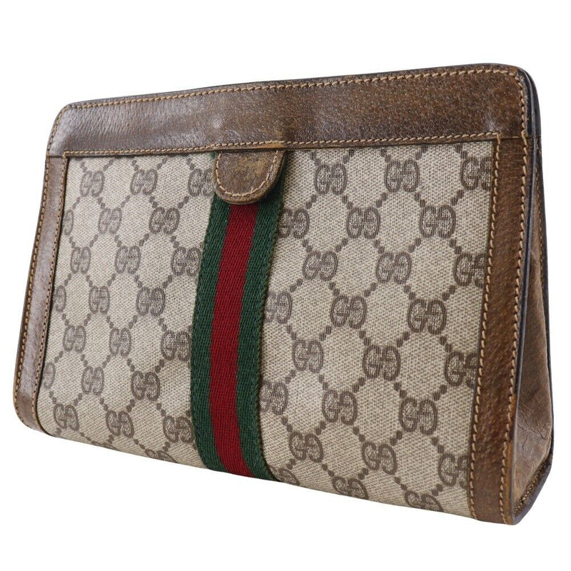 Gucci Old Pouch Sherry Brown Gg Supreme