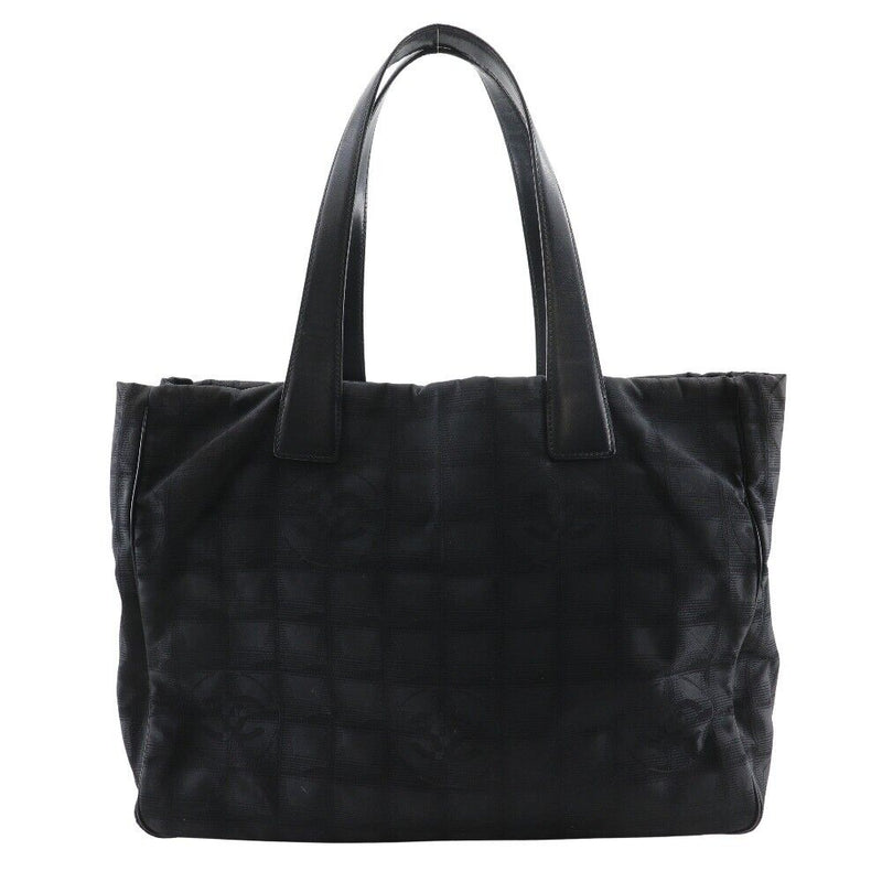 Chanel Tote Mm Bag New Travel Line Black