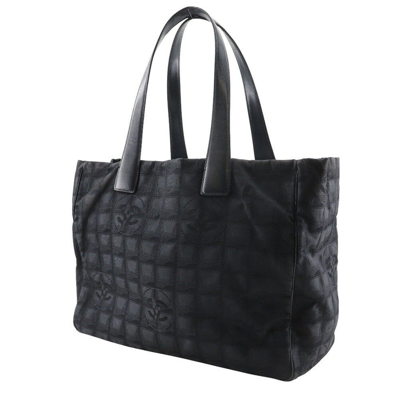 Chanel Tote Mm Bag New Travel Line Black