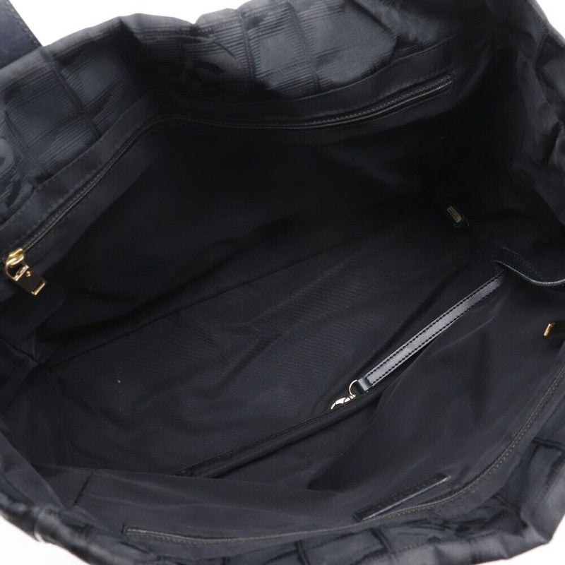 Chanel Tote Mm Bag New Travel Line Black