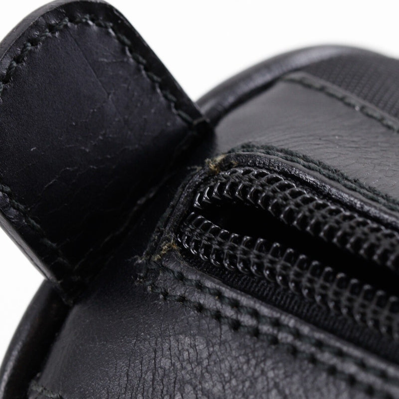 Gucci Bamboo Pouch Black Nylon Canvas