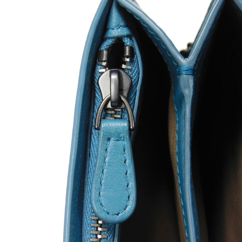 Bottegaveneta Chain Wallet Turquoise