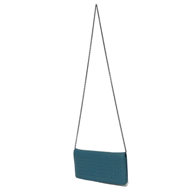 Bottegaveneta Chain Wallet Turquoise