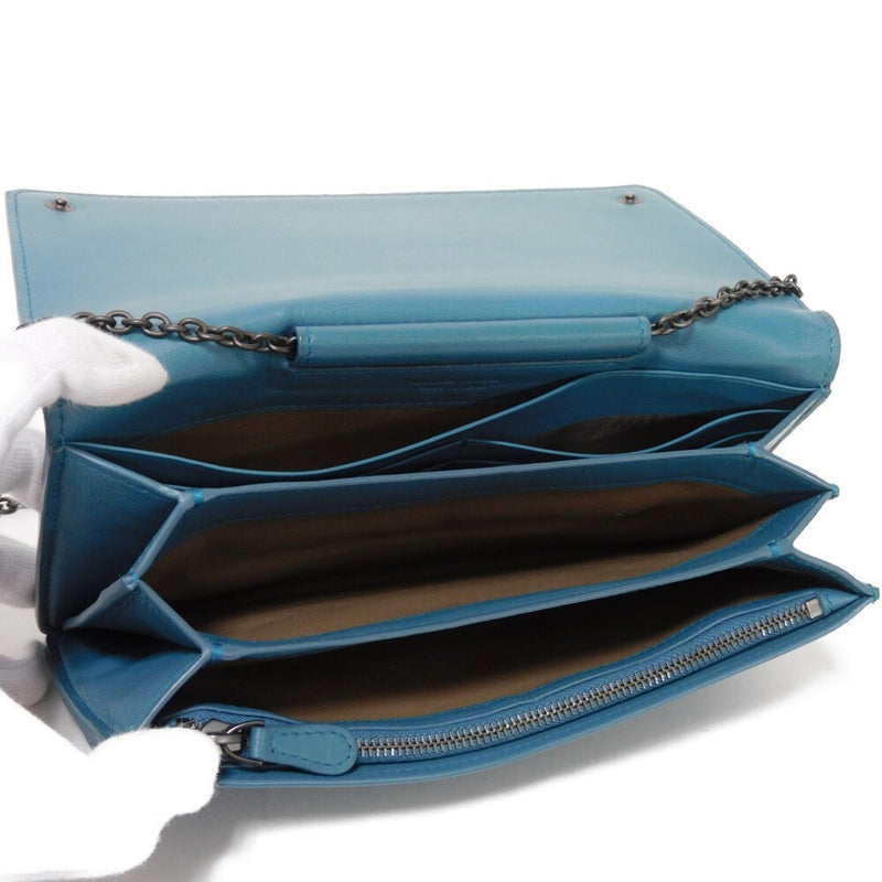 Bottegaveneta Chain Wallet Turquoise