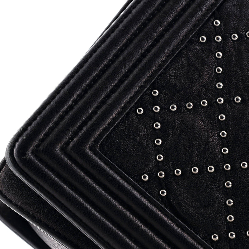 Chanel Boy Flap Bag Studded Quilted