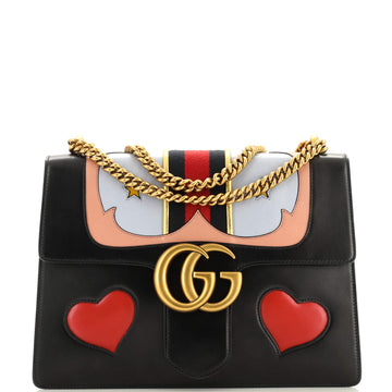 Gucci Web Heart Gg Marmont Chain