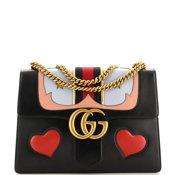 Gucci Web Heart Gg Marmont Chain