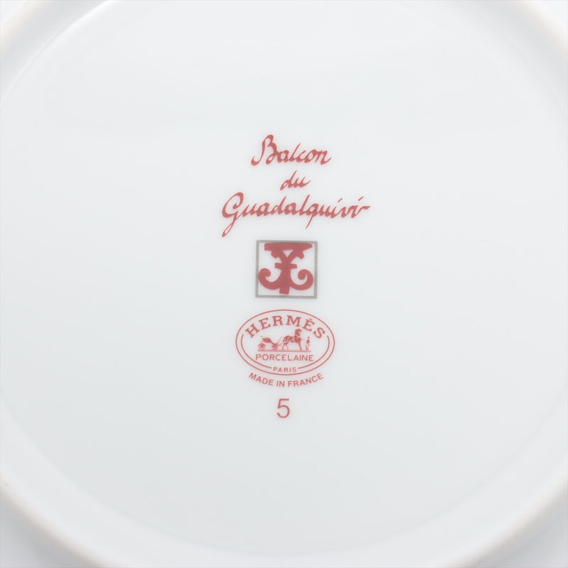 Hermès Guadalquivir Plates Ceramic White
