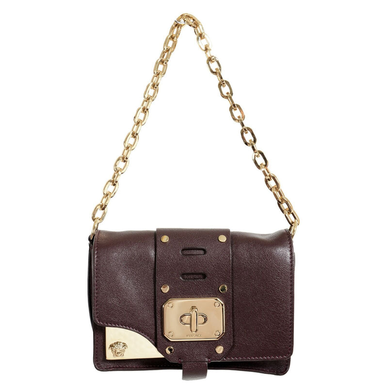 Versace Leather Burgundy Women's