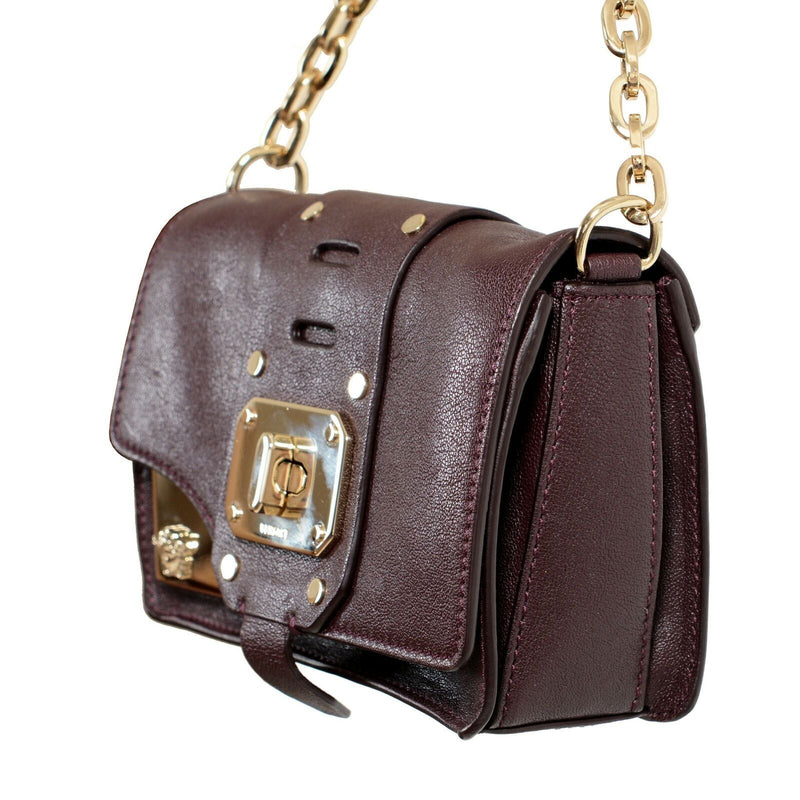 Versace Leather Burgundy Women's