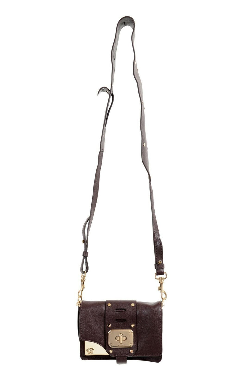 Versace Leather Burgundy Women's