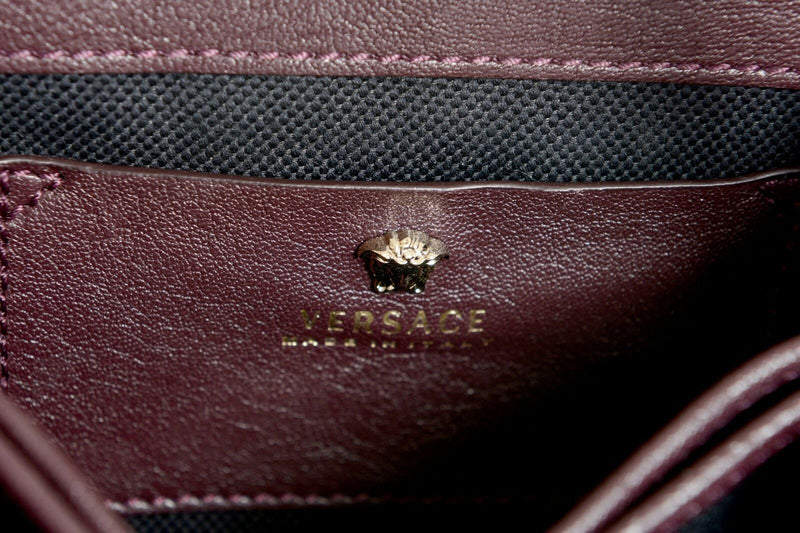 Versace Leather Burgundy Women's