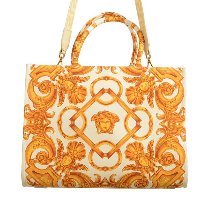 Versace White & Gold Barocco Print