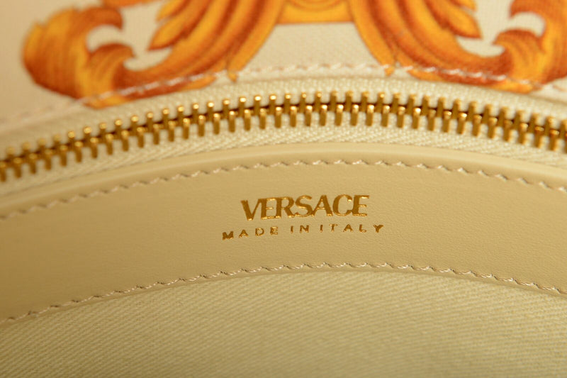 Versace White & Gold Barocco Print