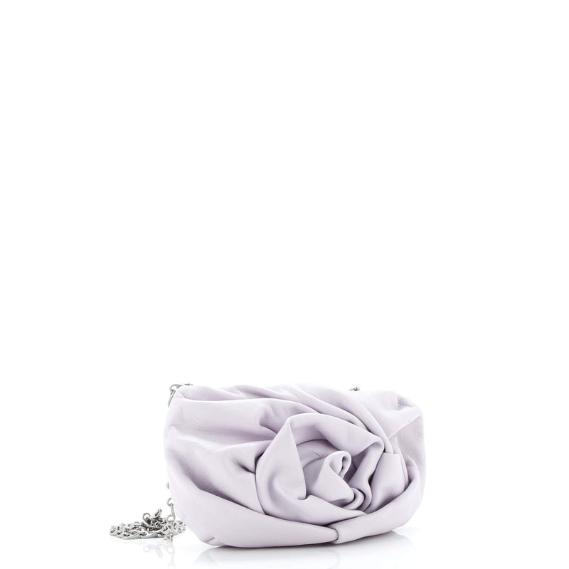 Burberry Rose Chain Clutch Leather