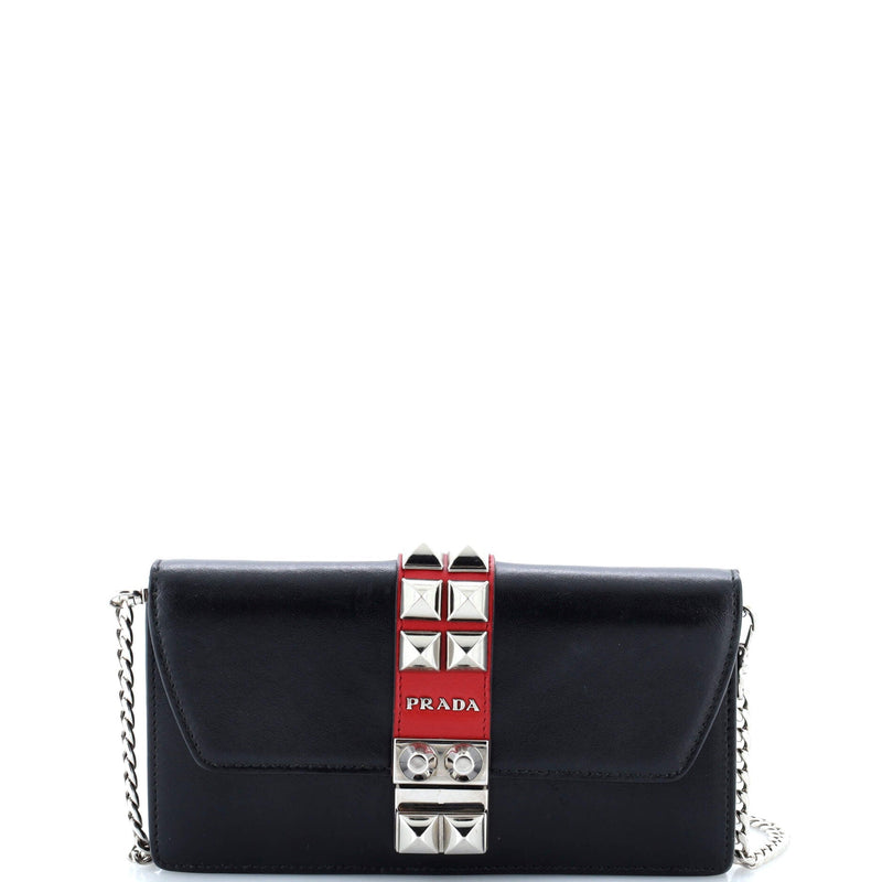 Prada Elektra Wallet On Chain Studded
