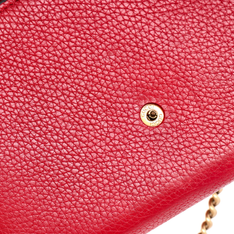 Gucci Gg Marmont Chain Wallet Leather