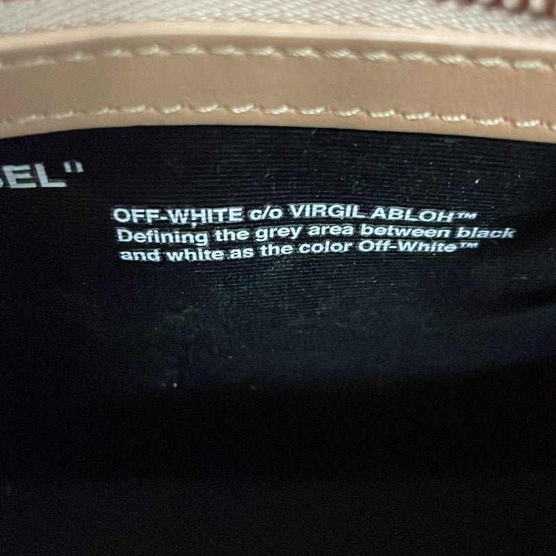 Off White Binder Clip Flap Bag Mirror