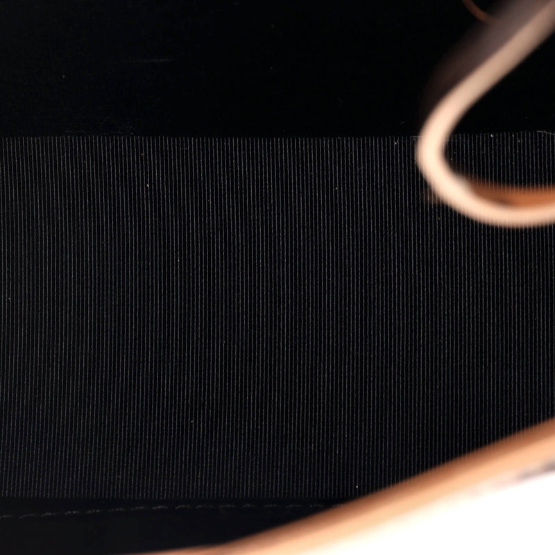 Off White Binder Clip Flap Bag Mirror