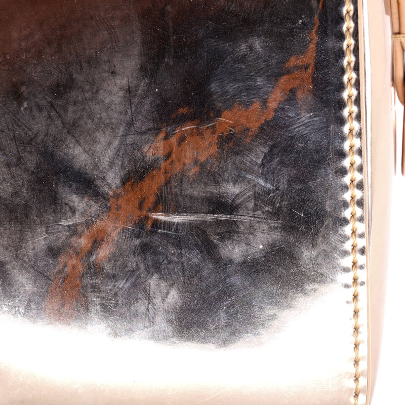 Off White Binder Clip Flap Bag Mirror