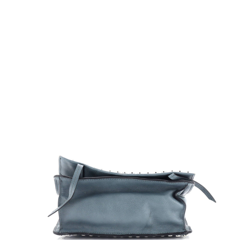 Prada Etiquette Flap Bag Studded Glace