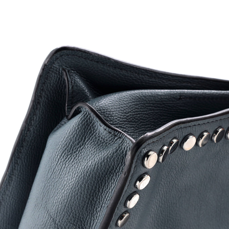 Prada Etiquette Flap Bag Studded Glace