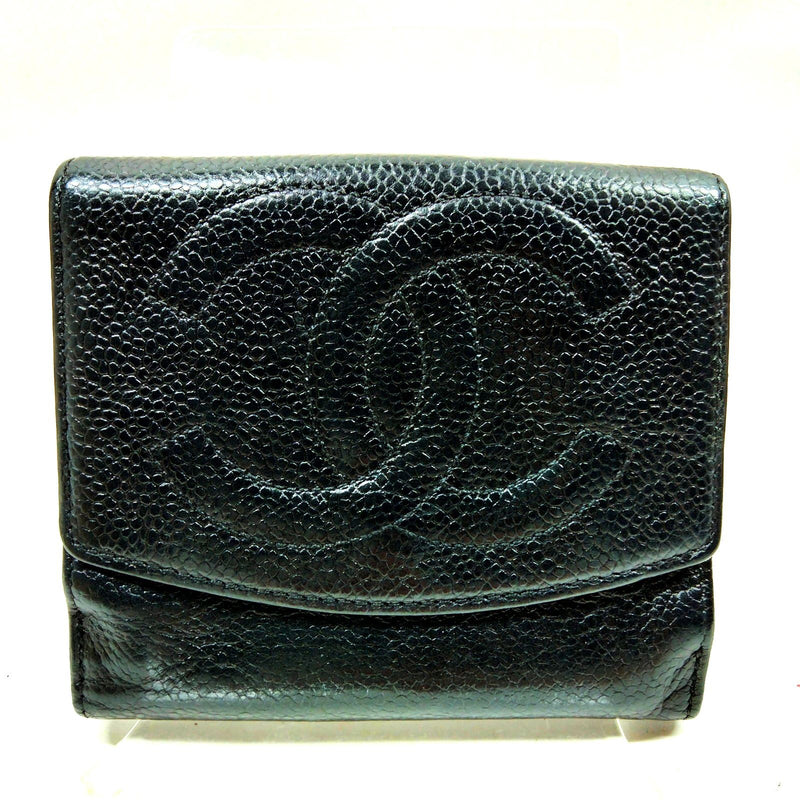 Chanel Wallet Black Caviarskin