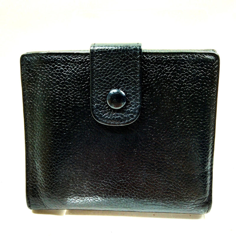 Chanel Wallet Black Caviarskin