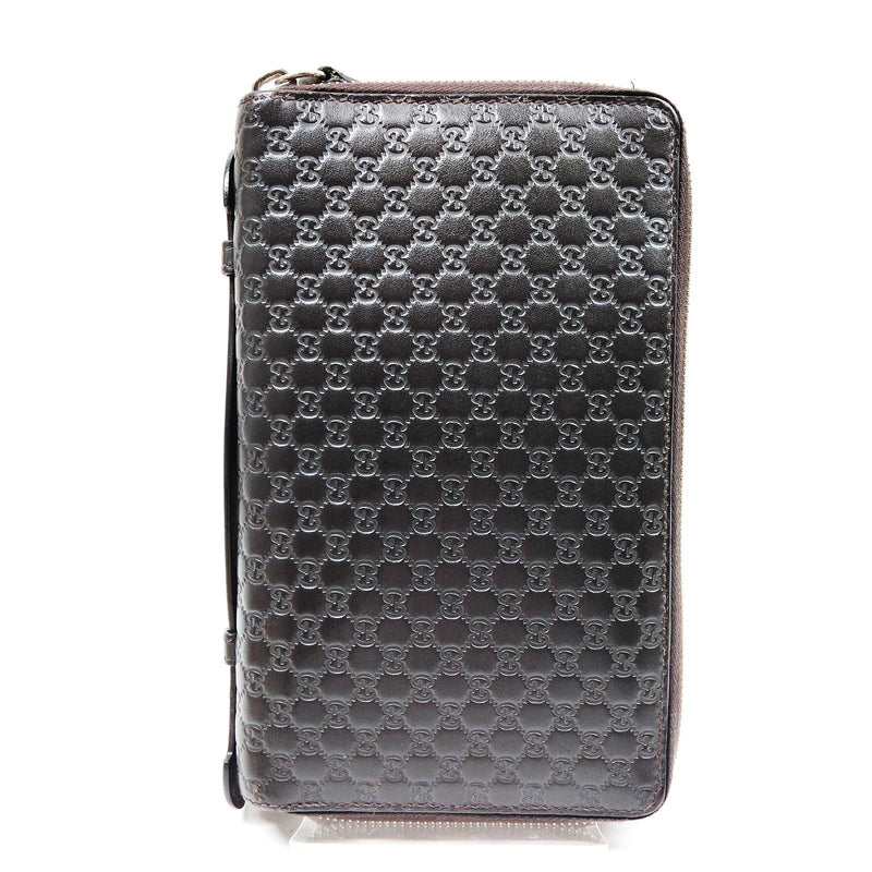 Gucci Long Wallet Brown Leather