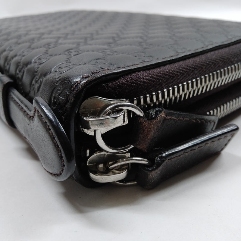 Gucci Long Wallet Brown Leather