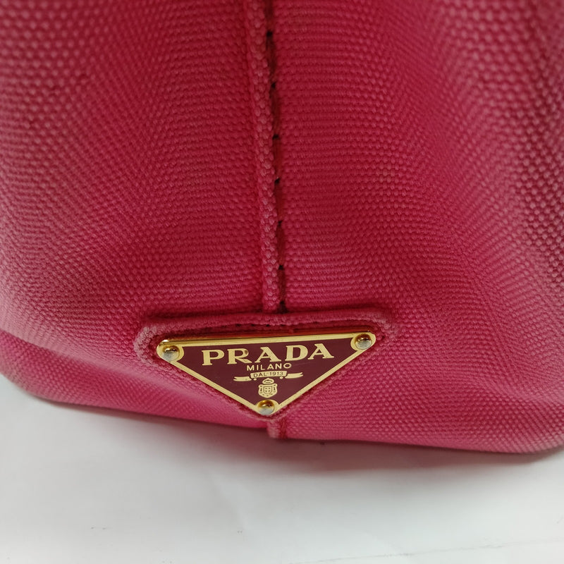 Prada Tote Bag Pink Canvas