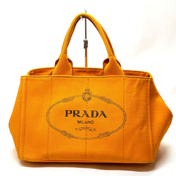 Prada Tote Bag Orange Canvas