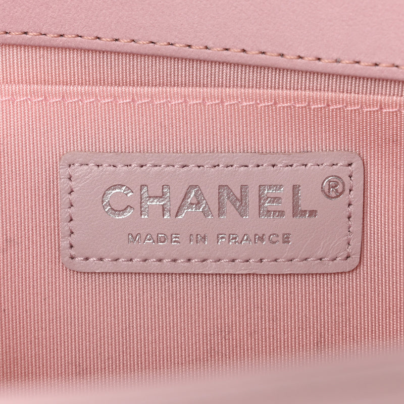 Chanel Lambskin Iridescent Pvc Chevron