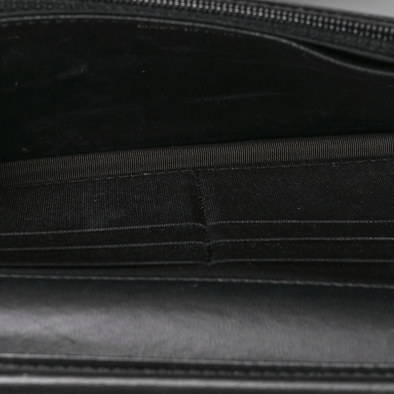 Chanel Lambskin Chevron Boy Wallet On