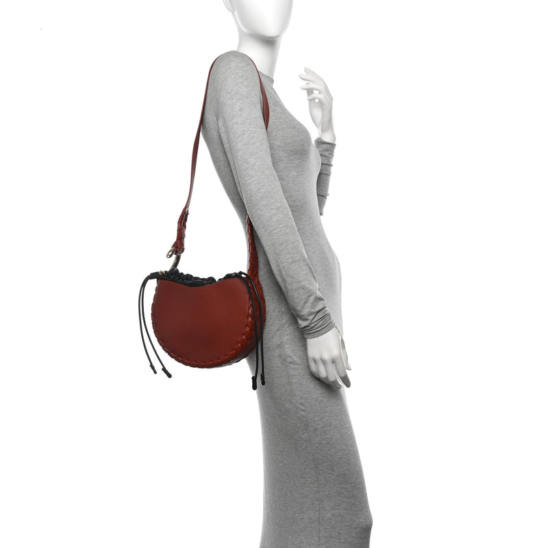 Chloe Calfskin Small Mate Hobo Henna