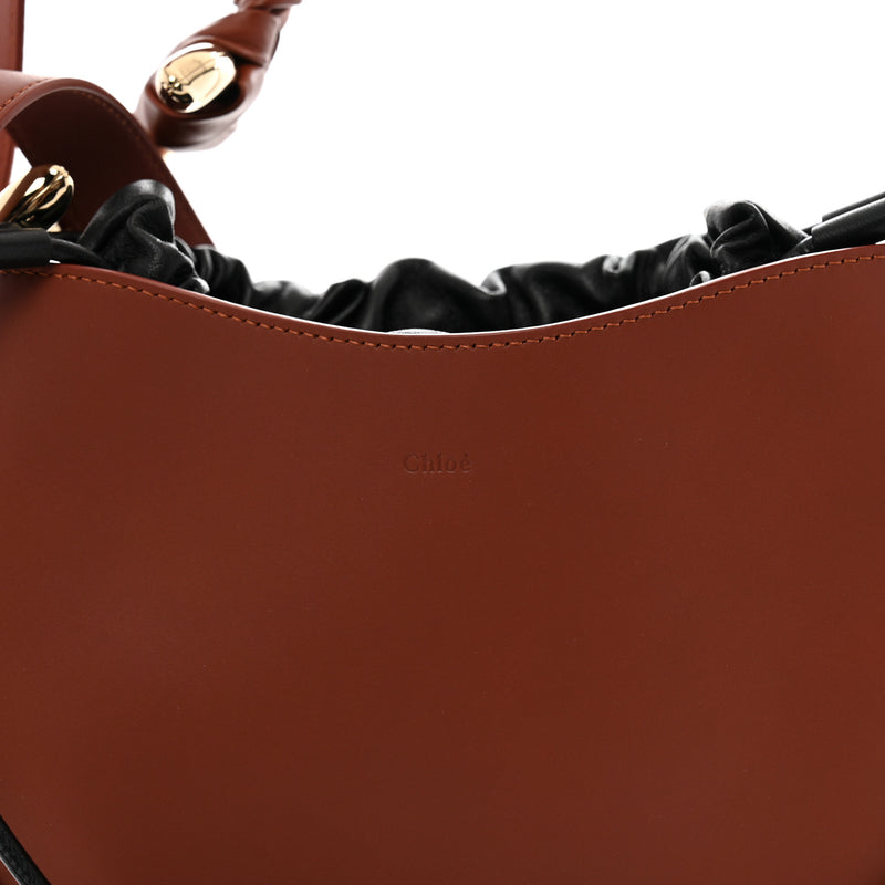 Chloe Calfskin Small Mate Hobo Henna